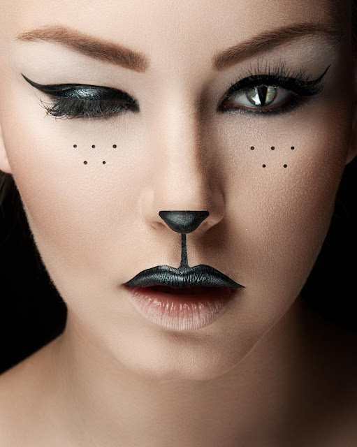 Easy and cute cheshire kitty cat halloween makeup ideas 2017 images