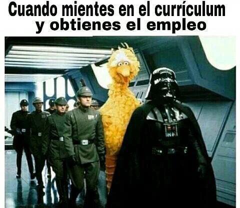 Cuando mientes en el currículum