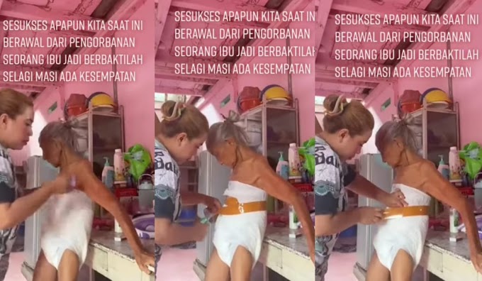 'Urus Ibu Mandi, Pakaikan Lampin..' Anak Ini Dipuji Netizen Buka Akaun Tiktok Bagi Kesedaran Kat Orang