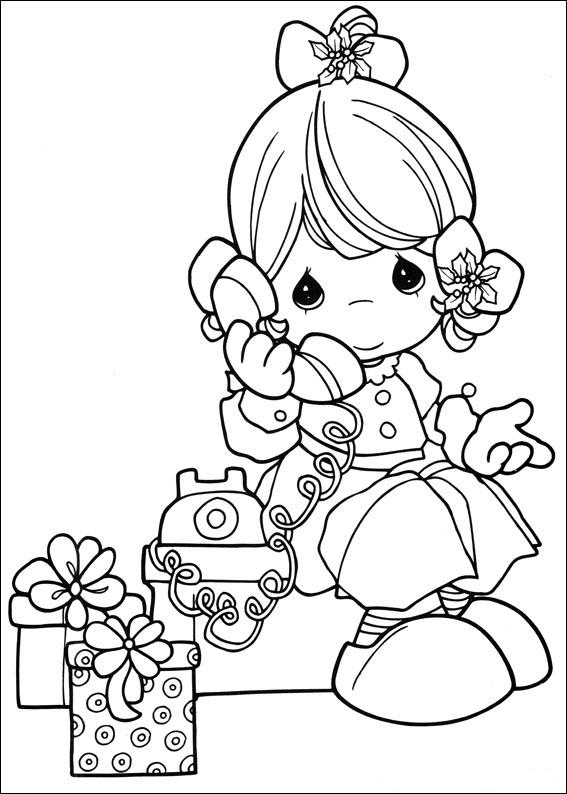 Precious Moments Girl Coloring ~ Child Coloring