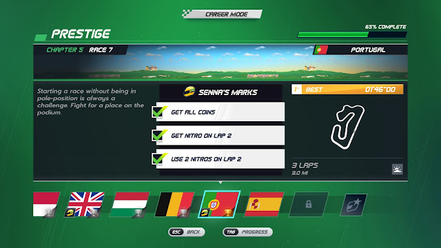 Screenshot of Senna's Marks in Horizon Chase Turbo - Senna Forever