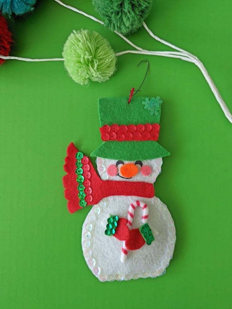 Christmas in March - Old-Fashioned Felt and Sequin Ornaments