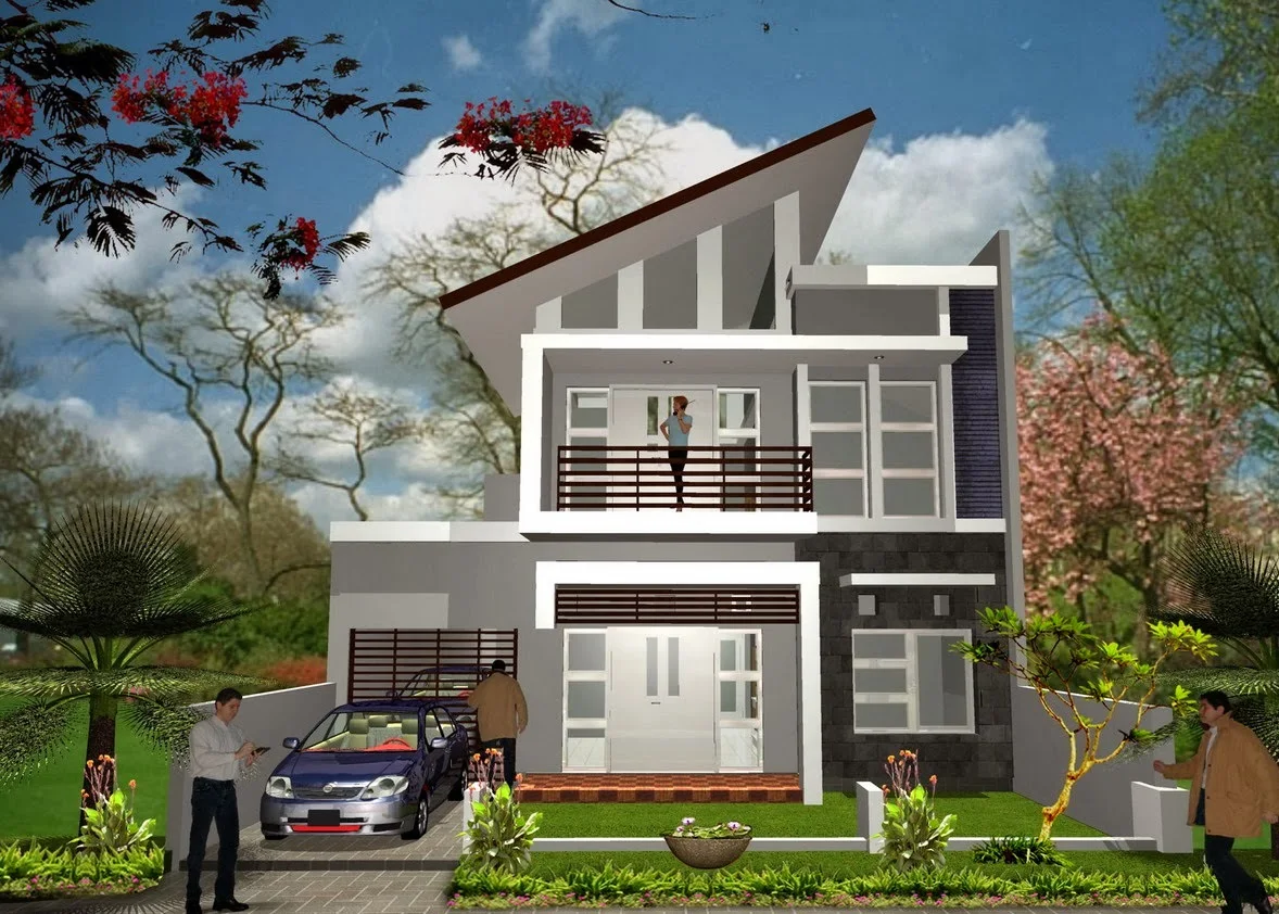 44 Desain Atap Rumah Minimalis Modern 2 Lantai Terbaru 2017