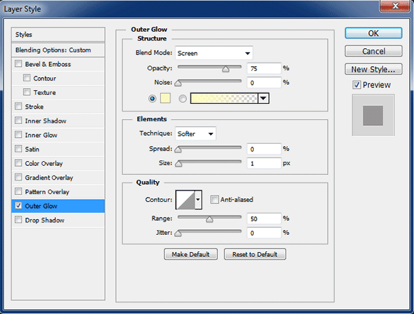 Create an Outer Glow for the bokeh and bokeh2 layers.