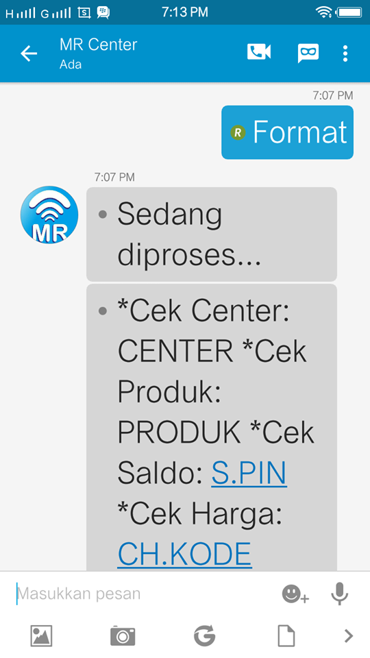 Cara Transaksi Pulsa Via BBM Metro Reload