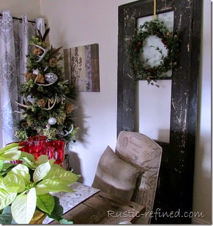 Holiday Dining Room Tour with a Buffet Tablescape @ Rustic-refined.com