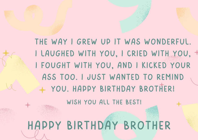 Funny Birthday Wishes For Brother