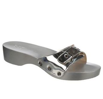 Dr Scholls Silver Classic Platform Sandal