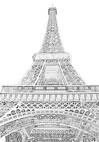 Eiffel sketch bottom view