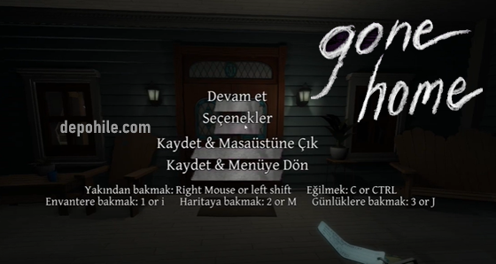 Gone Home PC Oyunu Türkçe Dil Yaması İndir Güncel Sürüm