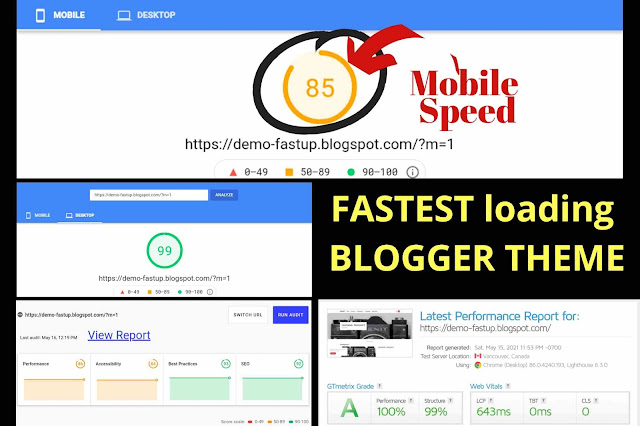 Fastest loading blogger theme