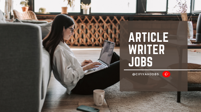 Article writing job for content writers