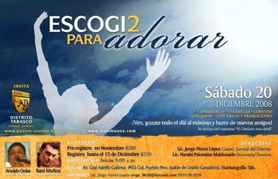 Escogi2 para Adorar | Sábado 20 de Noviembre