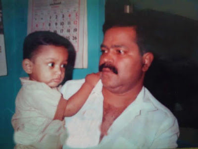 Asif Ali with his father