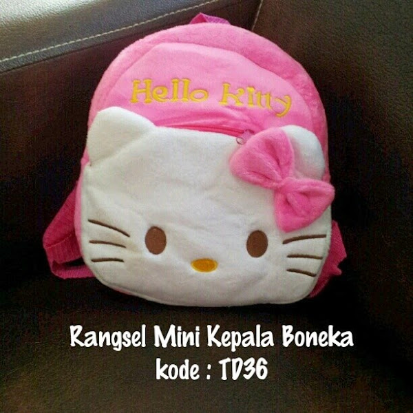 Tas Rangsel Hello Kitty Murah  Grosir Ecer Muka Boneka