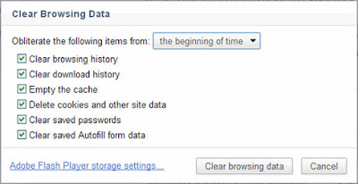 Clear browsing data