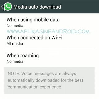 Auto download di whatsapp