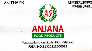 Anjana Food Products.Palakkad PH-9387120892