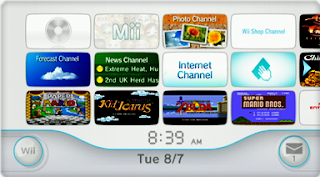 The Wii menu, courtesy of Wikipedia