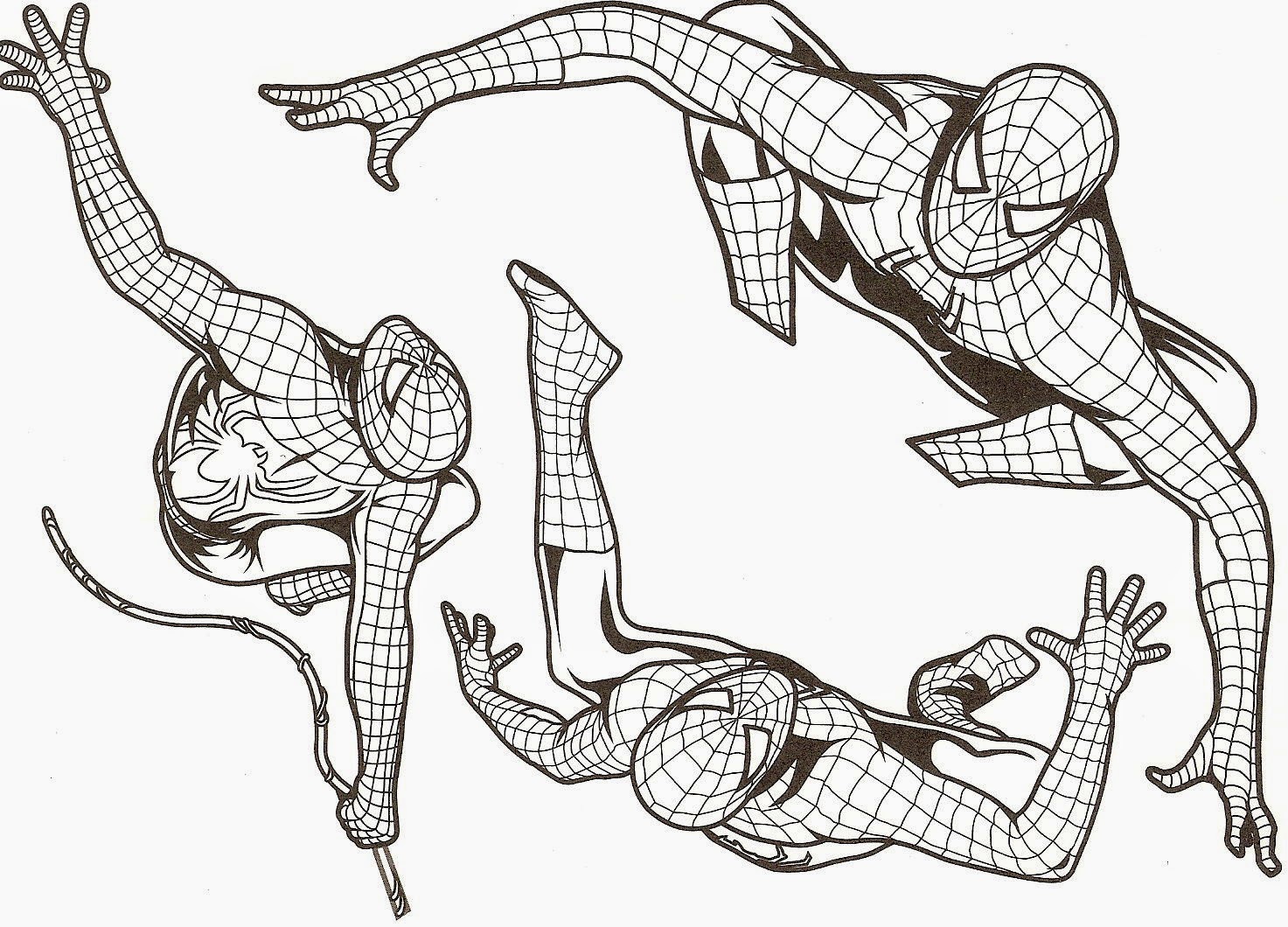 coloriage spiderman imprimer a4