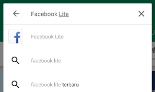 mencari facebook lite