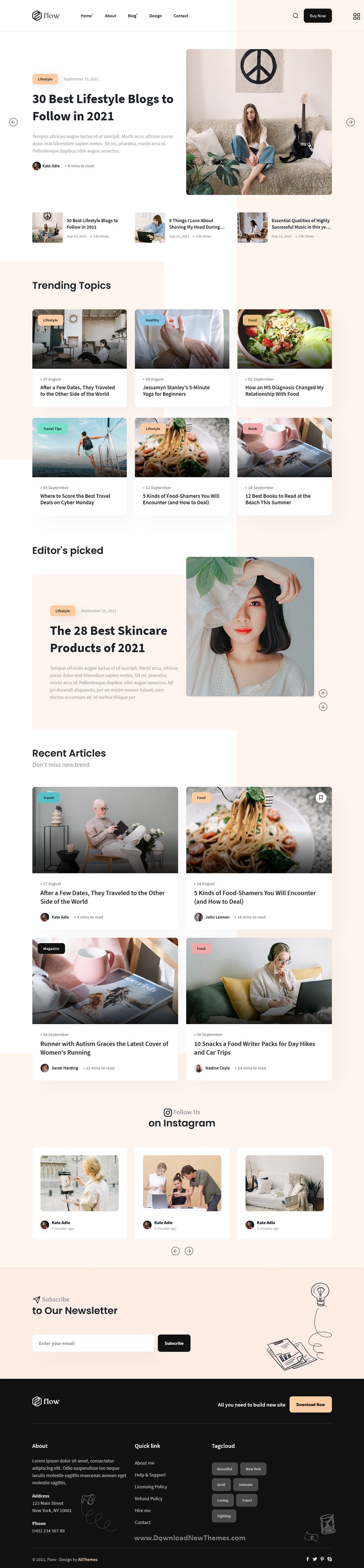 Bootstrap Personal Blog Template