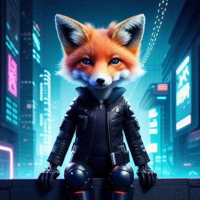 Cute Cyberpunk Fox (2)