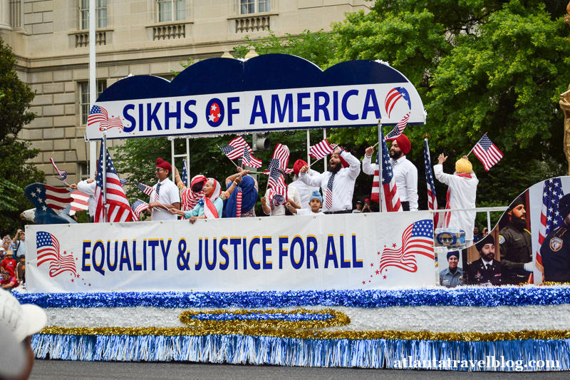 Parade in Washington, DC on July 4