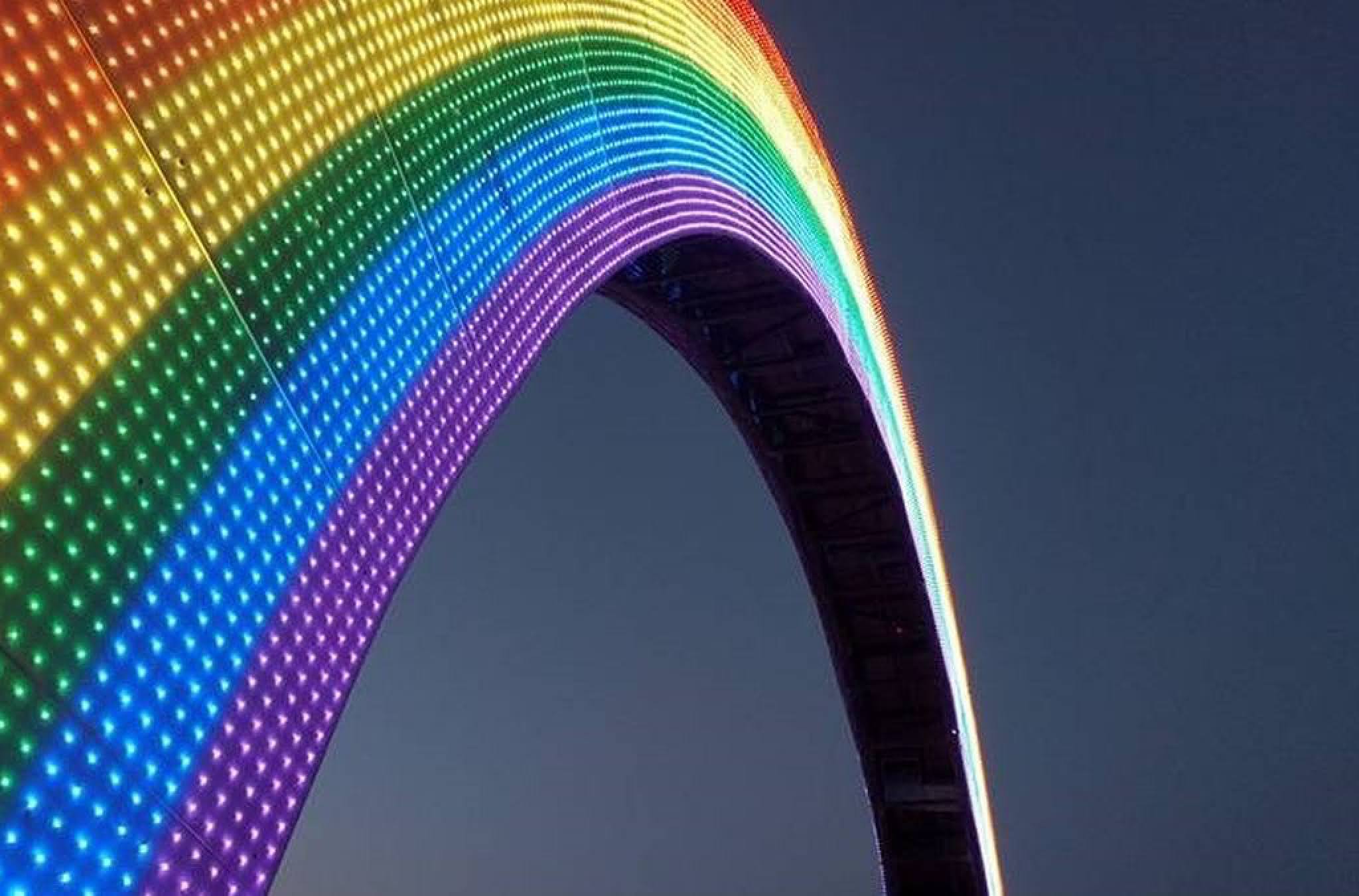 illuminated rainbow