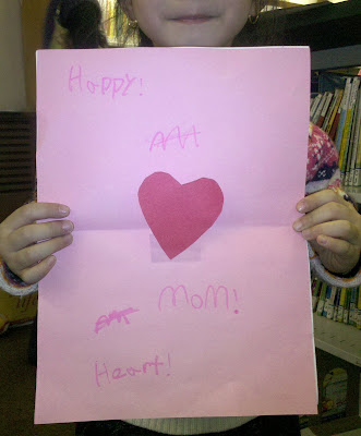 Or as Cindy says, Happy! Mom! Heart! Making Valentine's Day cards during a