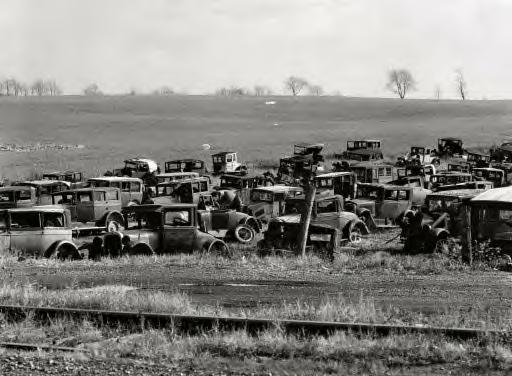 November 1935. Auto junkyard near Easton, Pennsylvania