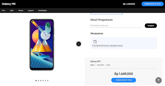 Beli Samsung M11 Shopee Harga Terbaik