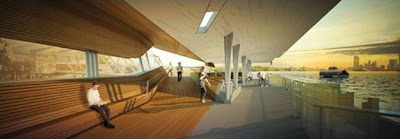 Future Projects Infrastructure category - Brisbane Ferry Terminals Post-Flood Recovery (Australia), Cox Rayner Architects via blog White Hat Architecture 