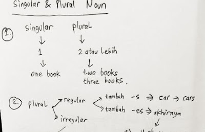 materi pelajaran singular noun, regular plural noun dan irregular plural noun