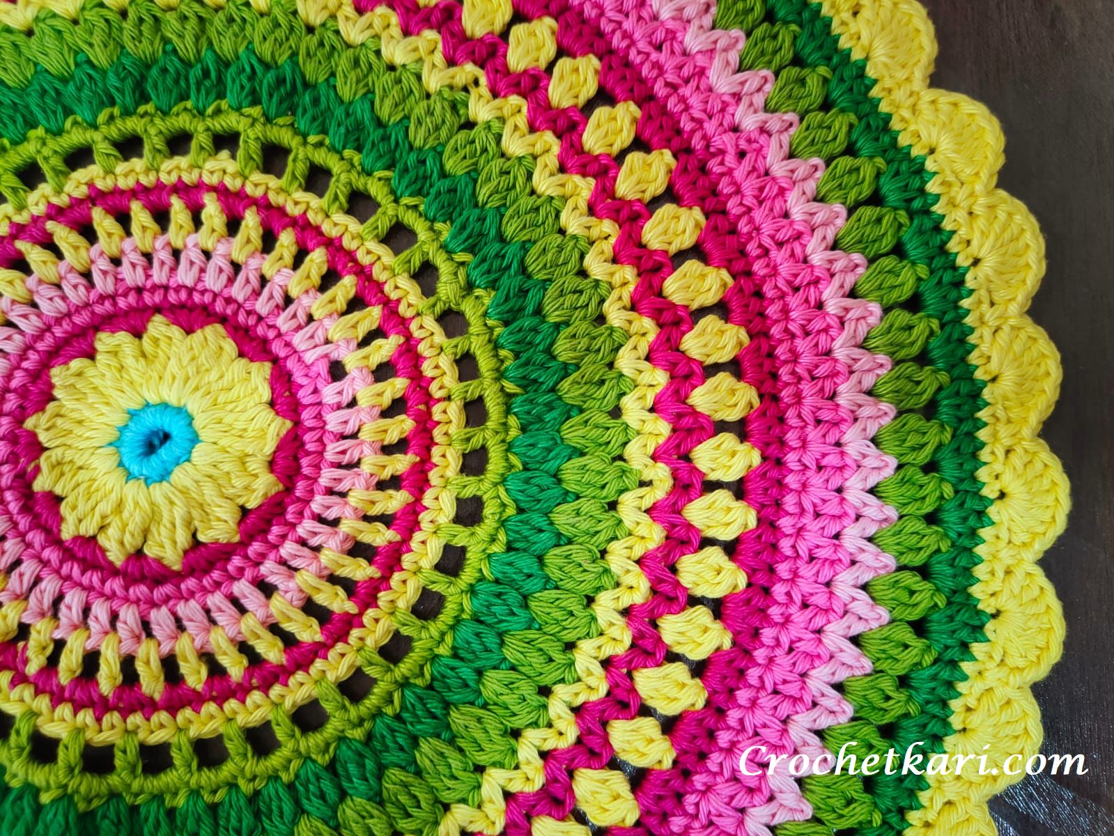 Crochet Mandala Viola Crochetkari: