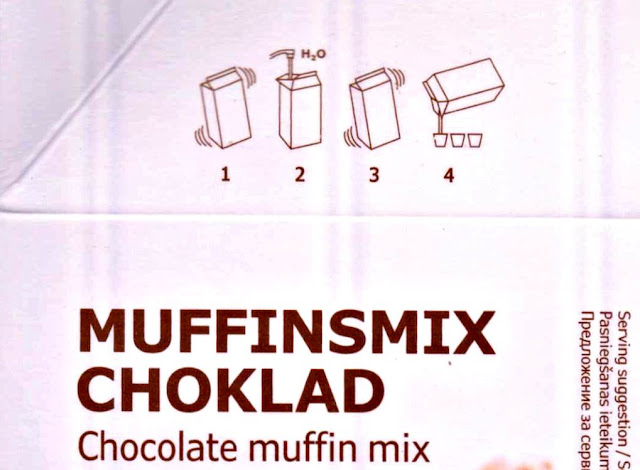 Ikea Muffinsmix Choklad - Ikea Chocolate Muffins Mix Directions On Packaging 