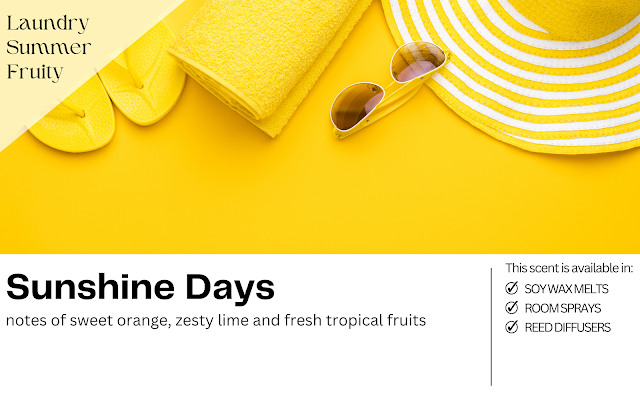 sunshine days soy wax melts room spray reed diffuser carpet freshener fragrance oil incense sticks
