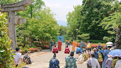 ２０１９年(令和元年)　壺井八幡宮　弓馬術礼法小笠原教場　奉納行事　三々九手挟式(羽曳野市)