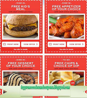 Free Printable Chili's Coupons