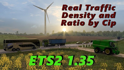 Real Traffic Density and Ratio ETS2 1.35.e