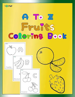 a to z fruits coloring book