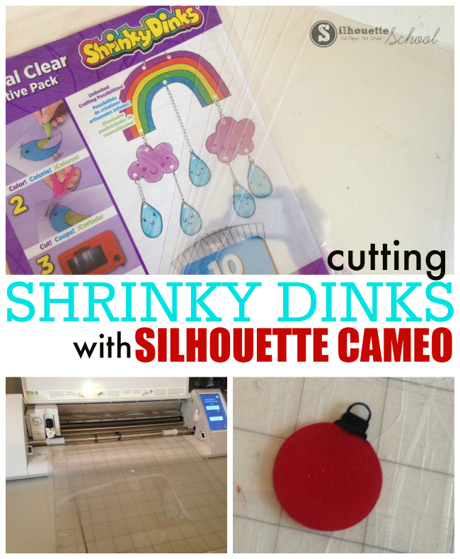 shrinky dinks silhouette cameo cut settings