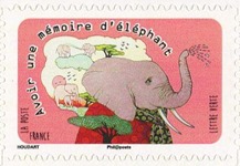 timbre France A1315 mémoire d'éléphant