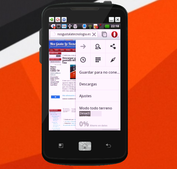 Navegador Opera en fase beta disponible para Smartphone android