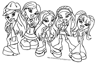 Bratz Coloring Pages on Bratz Coloring Pages