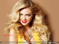 wallpaper photo, kate upton, killer smile in lemon yellow hot dress, for mobile screen