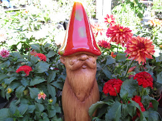 Garden gnome red hat