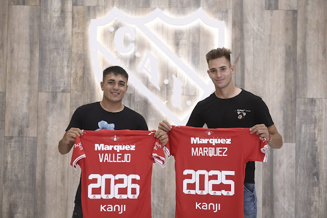 Nicolas Vallejo y Rodrigo Márquez renovaron su vínculo con Independiente
