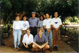 Harrison Ford and local staff