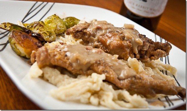 Hasepfeffer Spaetzle Sauteed Brussel Sprouts-2